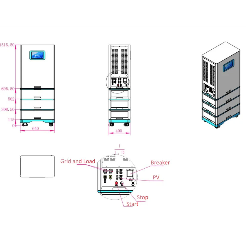 Pinsheng personalizzato 3 fasi 3 fasi 10kva 20kwh Grid Tie Batteria agli ioni di litio ad alta tensione per uso commerciale