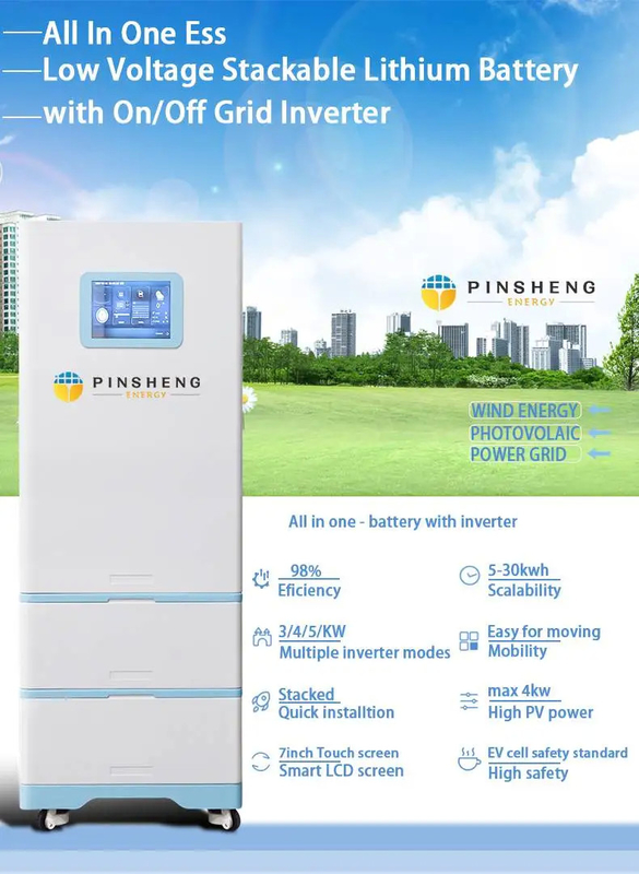 10kw 20kwh 25kwh 30kwh Sistema di accumulo di energia solare tutto in un unico armadio LiFePO4 per la casa