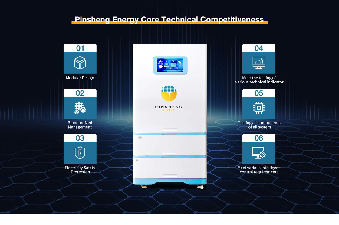 100ah 150ah 10kwh 25kw 10kw Inverter Sistema di accumulo dell'energia tutto in uno per il solare