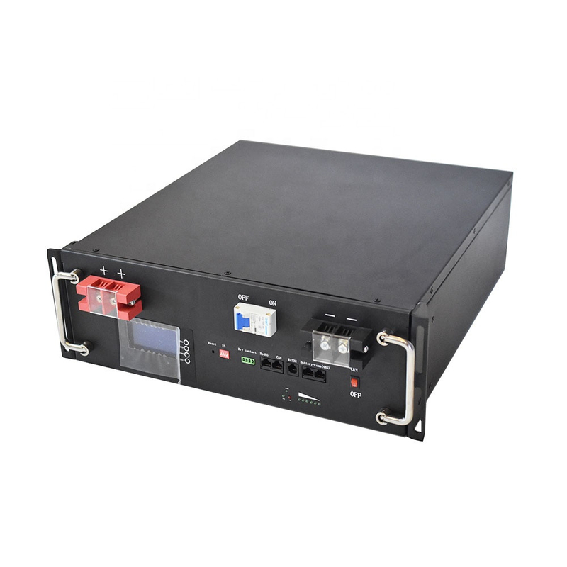 Montaggio rack 48v 50ah 100ah 200ah Lifepo4 Batteria di stoccaggio dell'energia solare 10kw lithuim Batteria solare per lo stoccaggio dell'energia