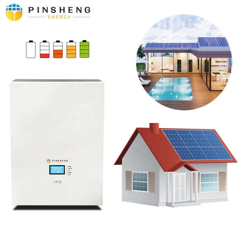 Pinsheng batteria al fosfato di ferro 10kwh batterie murali lifepo4 48V 51.2V batteria solare agli ioni di litio 200ah