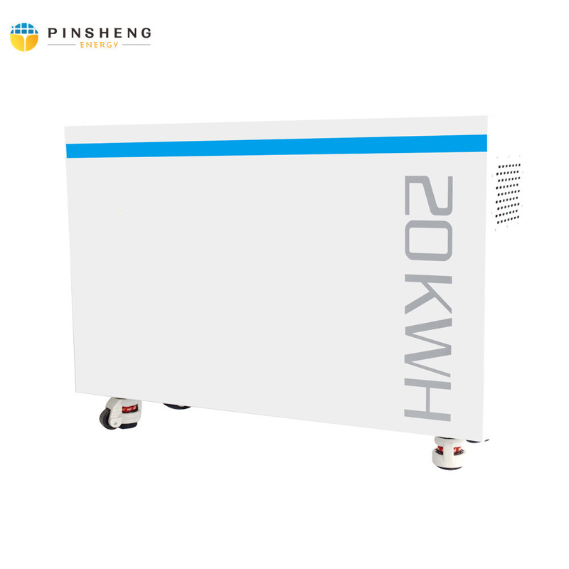sistema di accumulo di energia domestico ad alta tensione montato su un portapareti 10kwh 20kwh con bms e batteria lifepo4 48v