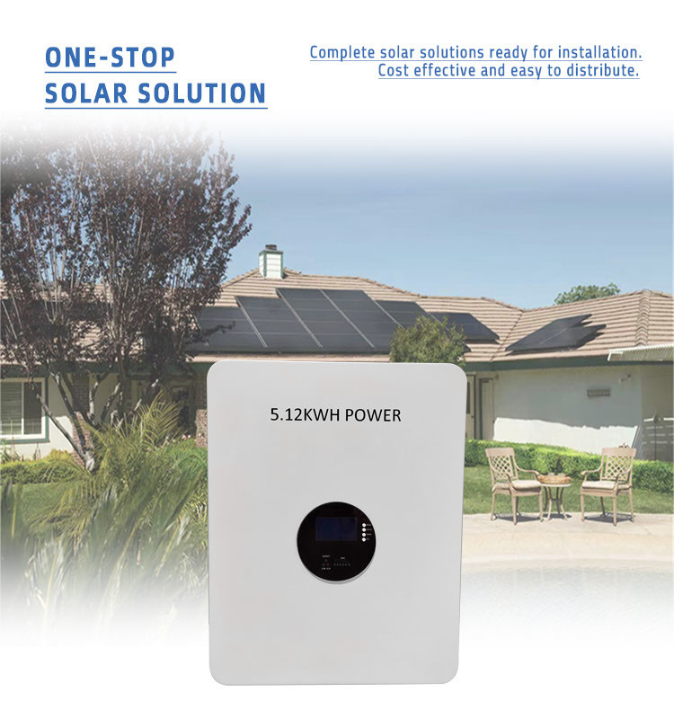 Pinsheng nuovo design Batteria agli ioni di litio montata a parete 48V 100Ah 200ah 5Kwh 10Kwh Powerwall Lifepo4 Batterie di accumulo di energia solare