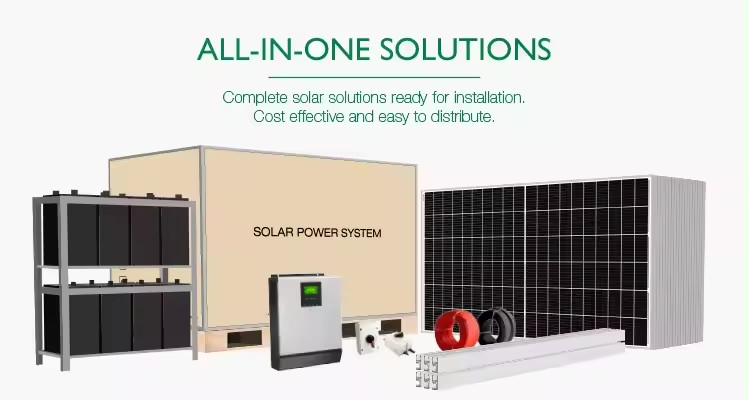 Sistema solare da 20 kW 30 kW 50 kW con 25 anni di vita Monocristallino silicio fotovoltaico per la vita ibrida fuori rete