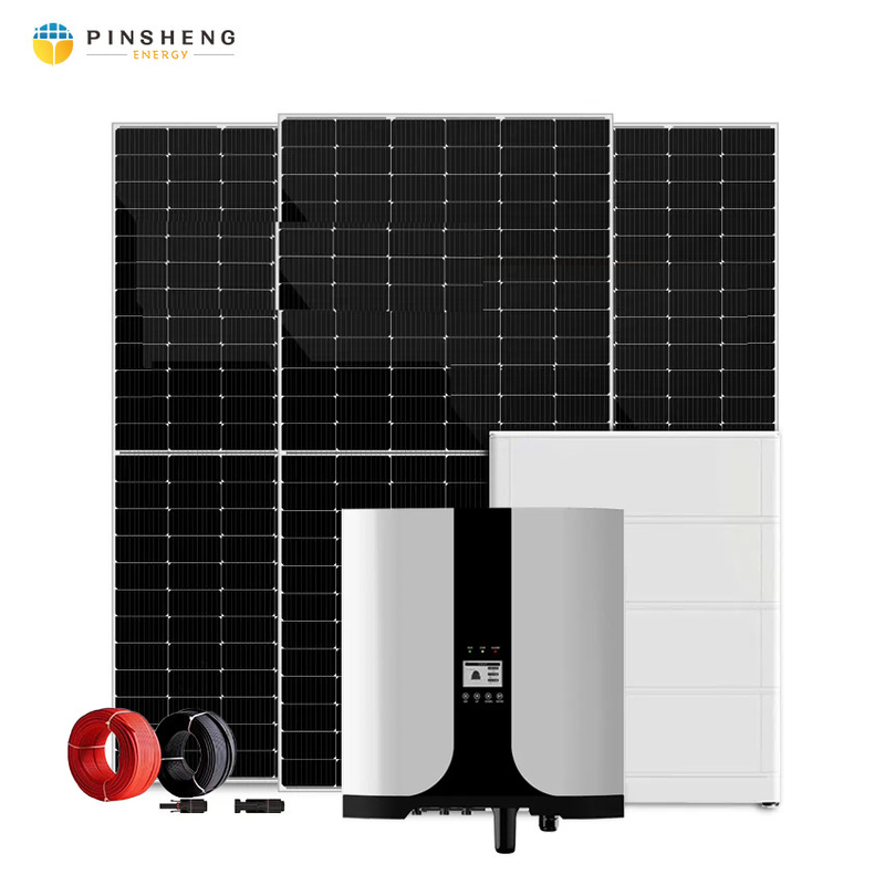 PINSHENG 10KW Off Grid Sistema solare 10000W Completo Sistema di energia solare Pannelli solari con batteria ESS