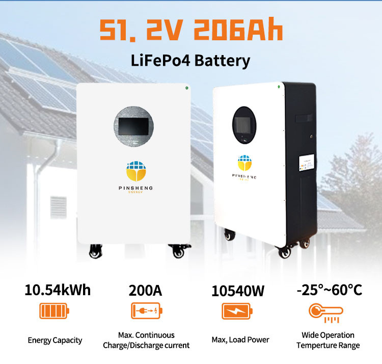 Pinsheng batteria al litio 15kWh 51.2V 280Ah 300Ah LiFePO4 batteria pacchetto di energia solare batteria per uso domestico