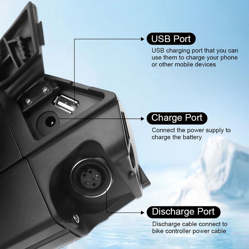 Batteria nascosta al litio per e-bike Dorado 36V 30AH 48V 25AH con celle 21700 per bicicletta elettrica