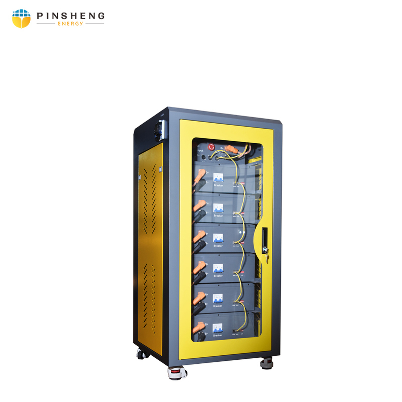 PINSHENG 100kWh 215kWh Lithium Battery Power Storage Energy Container System con 51.2V System Voltage per uso in fabbrica Sistema di batterie di energia solare