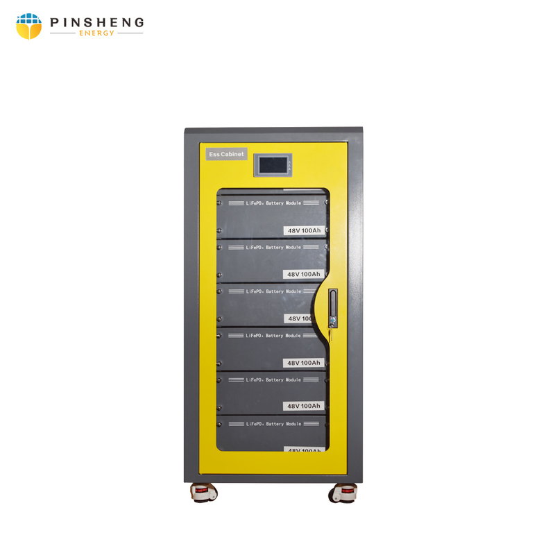 PINSHENG 100kWh 215kWh Lithium Battery Power Storage Energy Container System con 51.2V System Voltage per uso in fabbrica Sistema di batterie di energia solare