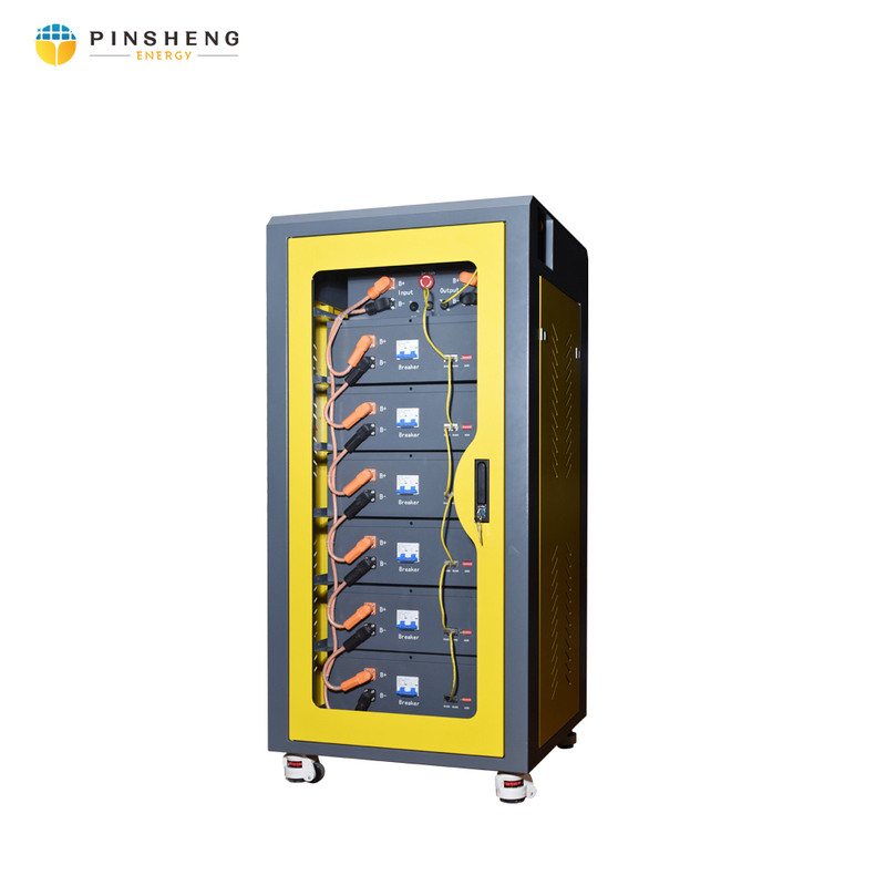 PINSHENG 100kWh 215kWh Lithium Battery Power Storage Energy Container System con 51.2V System Voltage per uso in fabbrica Sistema di batterie di energia solare