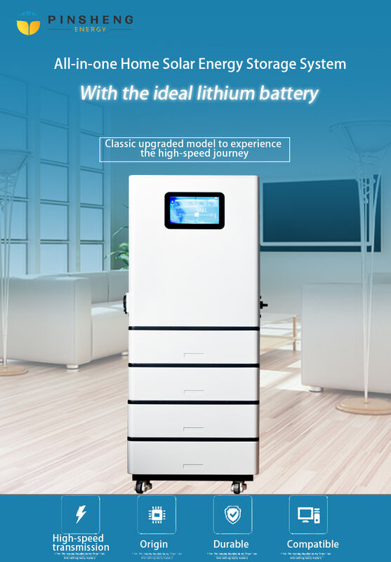 PINSHENG ENERGY Sistema Solare Domestico 5KWh 10KWh Sistema di Accumulo di Energia Solare Armadio ESS Multifunzione per Villa, Fattoria, Ufficio