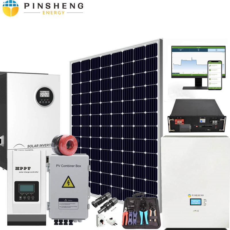 SU GRIGLIA FUORI GRIGLIA Sistema a energia solare 3KW 5KW 10KW 15KW 20kw 30kw per solare domestico